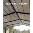 thumbnail image 4 of Metal Carports 12x20 FT with Enhanced Base, Outdoor Garage Car Port Galvanized Canopy Car Shelter Steel Carports, 4 of 7