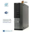 thumbnail image 2 of Pre-Owned Gaming Dell Desktop Computer SFF PC Core i5 CPU 16GB Ram, 120GB SSD, 1TB HDD, New 24"LCD, NVIDIA GT 730, Keyboard & Mouse, WiFi, Win10 Home (Refurbished), 2 of 10