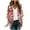 Red, variant on SwiftWear Women’s Summer Chiffon Cardigan Lightweight Cover-Up 3/4 Sleeve Sheer Colorful Floral Print Loose Fit Cardigan Tops for Beach Vacations ​​