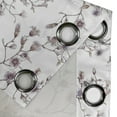 thumbnail image 4 of Ambesonne Floral Grommet Curtain, Aquarelle Spring Flowers Art, 50"x63", Eggshell Warm Taupe, 4 of 5