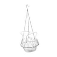 thumbnail image 4 of Comedero plegable para pollos, decoración colgante, cesta de alimentación para atraer pájaros, comedero de malla para pájaros para patio y exterior, 4 of 8