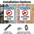 thumbnail image 3 of Gun Free Zone OSHA Notice Aluminum Sign 14 Inch x 10 Inch - 5 Pack, 3 of 8