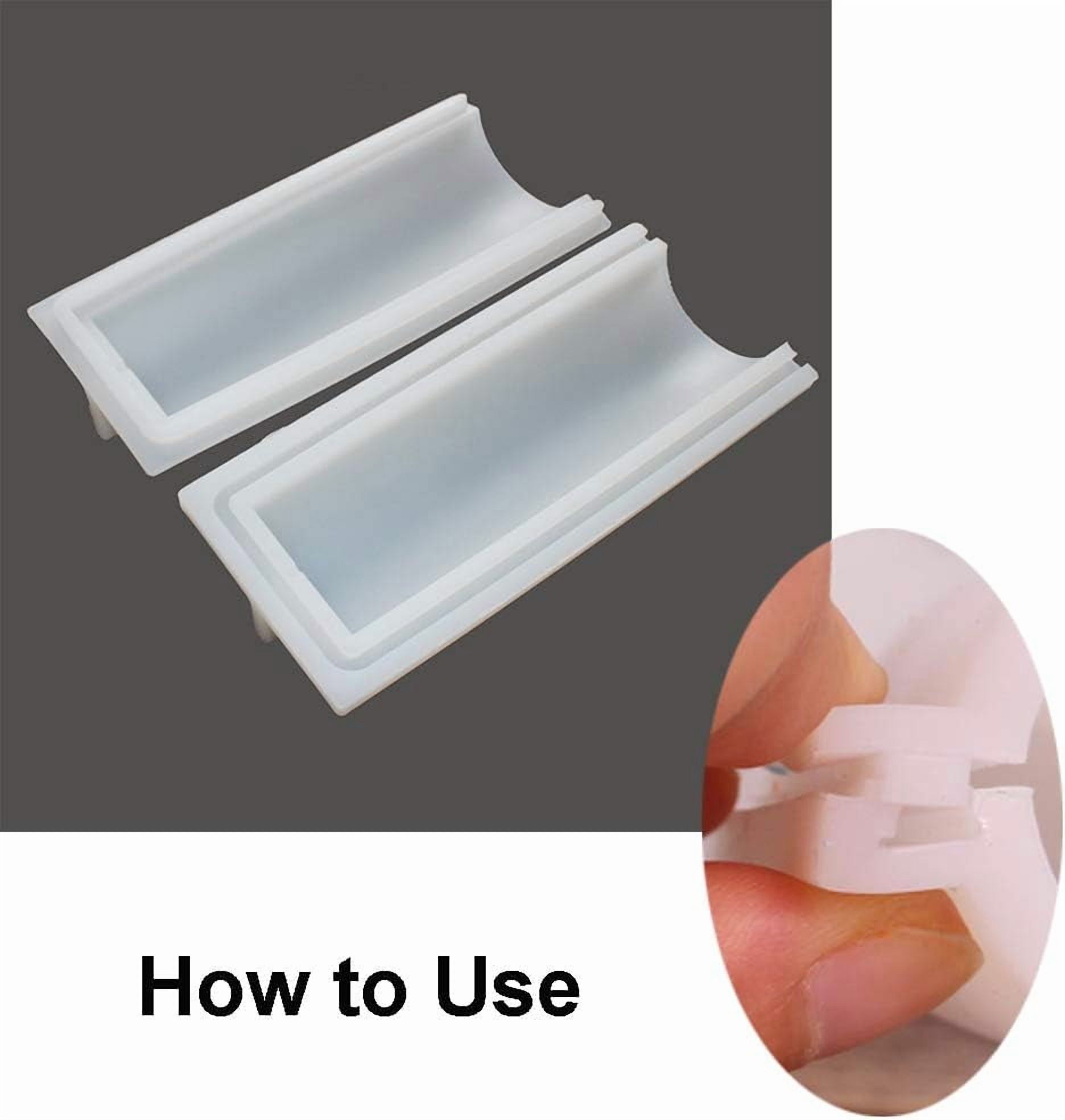 Heart Tube Column Silicone Soap Mold Embed Soap Making Supplies Tool Heart Shape Candle Mold Set Soap Mould