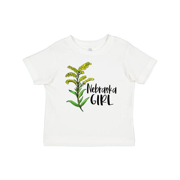 Inktastic Nebraska Girl Goldenrod Flower Girls Baby T-Shirt