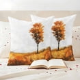 thumbnail image 3 of Fall Scenery Trees Outdoor Waterproof Pillow Covers, Autumn Yellow Leaves Natural Grassland Decorative Square Throw Pillowcase Sofa Cushion Sham for Patio/Couch/Chair, 26"x26" 2 Pack, 3 of 8
