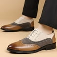 thumbnail image 2 of Wensltd Mens Shoes Black Soft Solid Color Simple Comfortable Work Dress Shoes Men, 2 of 2