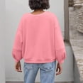 thumbnail image 4 of BLCHUNen Womens Crew Neck Sweatshirts Casual Lightweight Loose Pullover Workout Sports Running Fall Long Sleeve Tops, 4 of 6