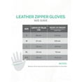 thumbnail image 6 of Wristed Zipper Leather Gloves, 6 of 6