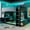 Blue, variant on Harper & Bright Designs Full Size Gaming Loft Bed with Height-adjustable Desk & RGB Lights, Full Wood Loft Bed Frame with Storage Compartments & Hanging Rod, Green
