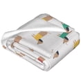 thumbnail image 2 of Bixox Fleece Blanket Dachshund Dog Puppy Pattern Super Soft Double-Sided Microfiber Flannel Blanket for Sofa, Bed, Couch, Suitable for All Seasons -, 2 of 5