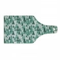 thumbnail image 1 of Geometric Forest Cutting Board, Simplistic Winter Forest Xmas Season Grunge Effect Backdrop, Tempered Glass Cutting and Serving Board, Wine Bottle Shape, Reseda Green Pale Grey, by Ambesonne, 1 of 1