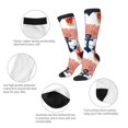 thumbnail image 3 of Fotbe Koi Fish And Corals Calcetas Divertidas Estampadas para Hombre y Mujer, Calcetas de Algodón hasta la Rodilla para Caminar, Correr, Enfermería y Embarazo, 3 of 6