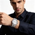 thumbnail image 6 of Fashion Quartz Watch, Waterproof Stainless Steel Wristwatch With Accurate Timekeeping Elegant Business Style And Durable Design, Casual Dress Watch For Men Women Office Travel Daily Wear, 6 of 9
