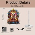 thumbnail image 2 of Rotating acrylic ornament features a vibrant Victorian float adorned with flowers, lights, and a samba queen, showcasing intricate details and bright colors, 2 of 8