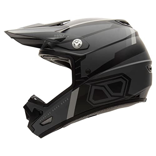 MSR Mav4 w/MIPS Dirt Bike Motocross Helmet Motorcycle (Medium, Blackout Inertia)