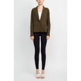 thumbnail image 2 of Nina Leonard Collar Neck One Button Long Sleeve Crepe Jacket-NAVY / L, 2 of 42