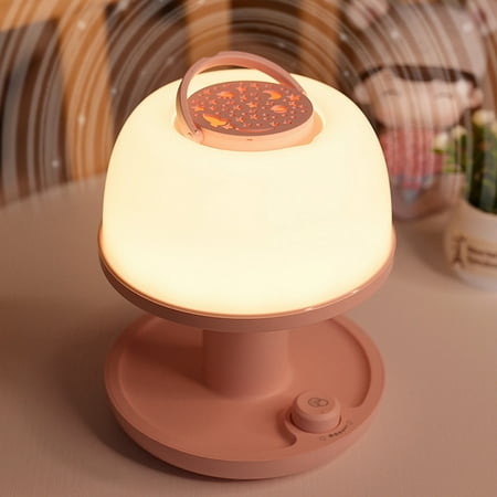 

Bedside Lamp for Breastfeeding in Bedrooms Star Night Light Projector Portable Night Light Pink
