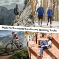 thumbnail image 5 of Hiking Socks Women 5 Pairs Cushioned Walking Socks Women Crew Sock for Outdoor Hiking Running Climbing, 5 of 5