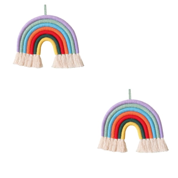 Bewildely Separadores de ambientes decorativos con diseño de estilo étnico con hilo de algodón de alta No. 7 1 Nº 7 1 2Conjunto