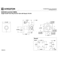 thumbnail image 2 of Kingston Brass KS3040NDL NuvoFusion Single-Handle Three-Way Diverter Valve with Square Trim Kit in Matte Black, 2 of 6
