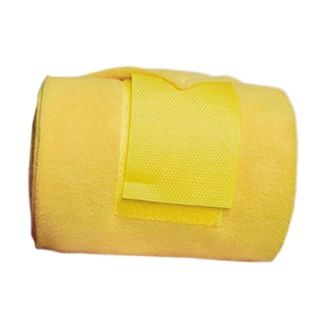 4 Piezas Vendas para Piernas de Caballo, Protectores de Piernas, Vendas de Forro , Vendas de Protección para Piernas para Equitación, Equipo de E Amarillo