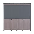 thumbnail image 3 of SUNJOY 7' x 3' Outdoor Kitchen / Grill Station with Overhead Lift-Up Door & Folding Sliding Doors for Compact Space, 3 of 11