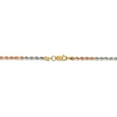 thumbnail image 4 of 14K Tri-Color Gold 2.9mm Diamond Cut Rope Chain 20 IN, 4 of 6