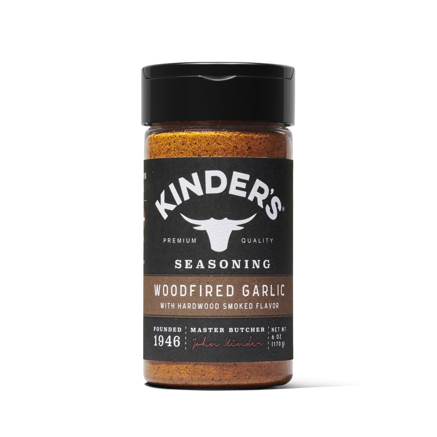 Kinder's Woodfired Garlic Seasoning with Hardwood Smoked Flavors, 6 oz