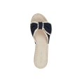 thumbnail image 3 of BANDOLINO Womens Navy Knit Bow Accent Padded Braylin Round Toe Slip On Espadrille Shoes 9 M, 3 of 3