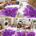 thumbnail image 5 of Purple Gold Area Rug 4x6 FT, Non Slip Kids Room Carpet, Abstract Flower Ombre Aesthetics Paint Washable Soft Floor Carpet Non-Shedding Throw Rug for Dorm Kitchen Study Room Home Office Bedside, 5 of 9
