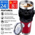 thumbnail image 3 of 40 Oz Tumbler with Handle and Silicone Straws,Coffee Insulated Tumbler with Handle,40 Oz Water Bottles,Travel Mug with Handle, 3 of 6