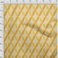 thumbnail image 3 of oneOone Polyester Lycra Yellow Fabric Argyle Geometric Craft Projects Decor Fabric Printed By The Yard 56 Inch Wide, 3 of 4