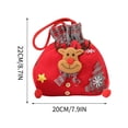 thumbnail image 2 of Dengmore Christmas Gift Bags Santa Claus Snowman Pattern Drawstring Bag Christmas Decorations Christmas Eve Gift Bag Children's Gift Bag, 2 of 3