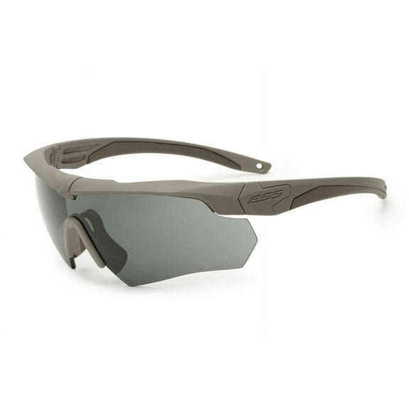 ESSEyewear Terrain Tan Crossbow Sunglasses 2X Clear/Smoke Grey Lens