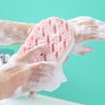 thumbnail image 4 of 3pcs/set Shower Scrubber Sponge Bathing foam scrubber Foaming Brush Bath Foam Massage Scrubber Color Random, 4 of 7