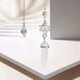 thumbnail image 4 of Collar con colgante de piedra de cristal con prisma Hexagonal para y adultos, joyería de blanco Yuyangstore Colgante prisma hexagonal, 4 of 7