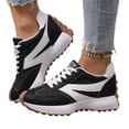 thumbnail image 2 of YOUYEDIAN Sneakers for Women Fashion Lace-up Comfy Versatile Round Toe Breathable Sneakers Casual Outdoor Sport Platform Shoes, 2 of 5
