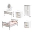 thumbnail image 2 of Mini Muebles de Muñecas, Juego de Dormitorio de Madera /12, Accesorios de Decoración de Simulación, Juguetes p de Imitación, O 5 piezas Hugo muebles de casa de muñecas, 2 of 10
