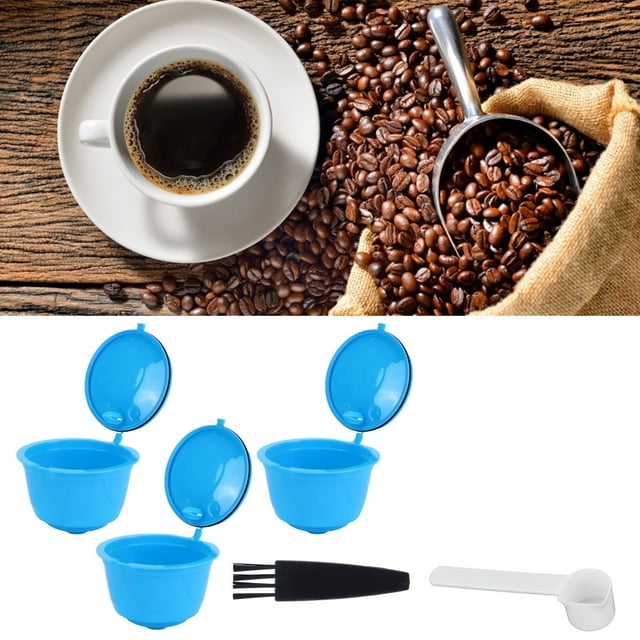 Coffee Capsule Filter Cup Kit Stainless Steel Capsule Coffee Supply for Home Office