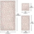 thumbnail image 3 of SKYSONIC 3 Pack Towel Spring Floral Pattern Cotton Bath Towel Set (1 Bath Towel, 1 Hand Towel, 1 Washcloth) for Bathroom, Super Soft and Quick Dry Towels, 3 of 7