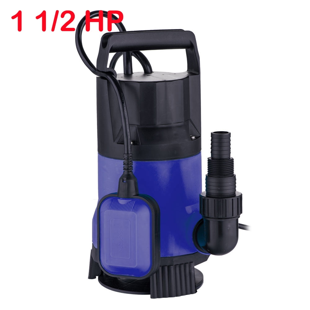 1.5HP 115V 1100W Garden Pool Stainless Steel Submersible Clean/Dirty Water Pump 