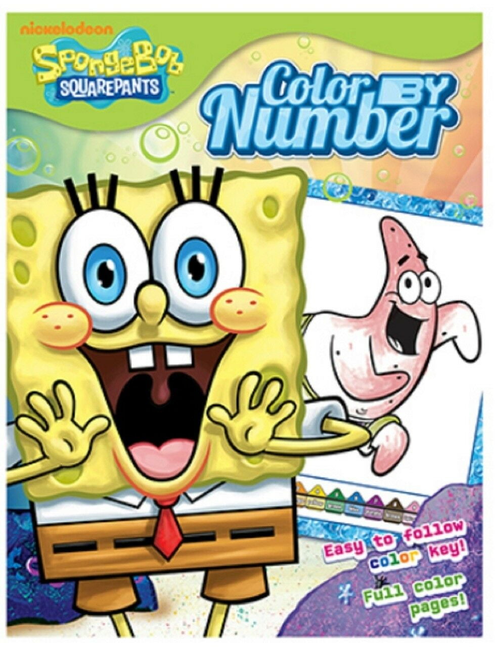 Spongebob Squarepants Color by Number 20pg Color By Number Coloring