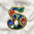 thumbnail image 2 of Christmas Letters Keychain 26 Letters Rhinestone Pendant, 2 of 8