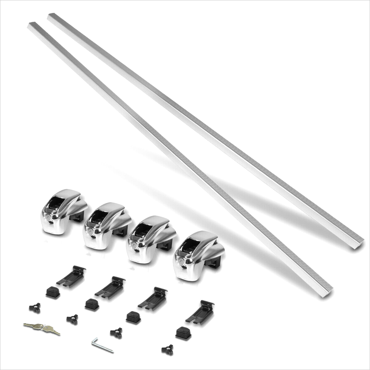 50" Aluminum Roof Rack Adjustable /SUV Top Rail Crossbar Baggage