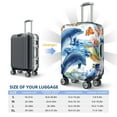 thumbnail image 6 of Balery Luggage Cover Marine Animals Print Suitcase Covers for Luggage Elastic Washable Suitcase Protector Fits 18-32 Inch Luggage-Medium, 6 of 9
