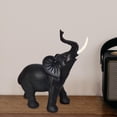 thumbnail image 4 of Figuras de escritorio, escultura de resina, colecciones de decoración Feng Shui, estatua de elefante, figura de Animal para comedor, oficina, vacaciones, 4 of 5
