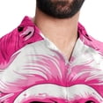 thumbnail image 5 of Pink Monkey Gorilla Men's Short Sleeve Beach Shirts, Casual Printed Button Down, Summer Unisex Spread Collar Tops, 5 of 6