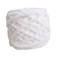 thumbnail image 3 of grueso y voluminoso, hecho a mano, para decoración del hogar, tejido a mano, para proyectos de crochet, suéteres, mantas tejidas, manualidades, Blanco, 3 of 8