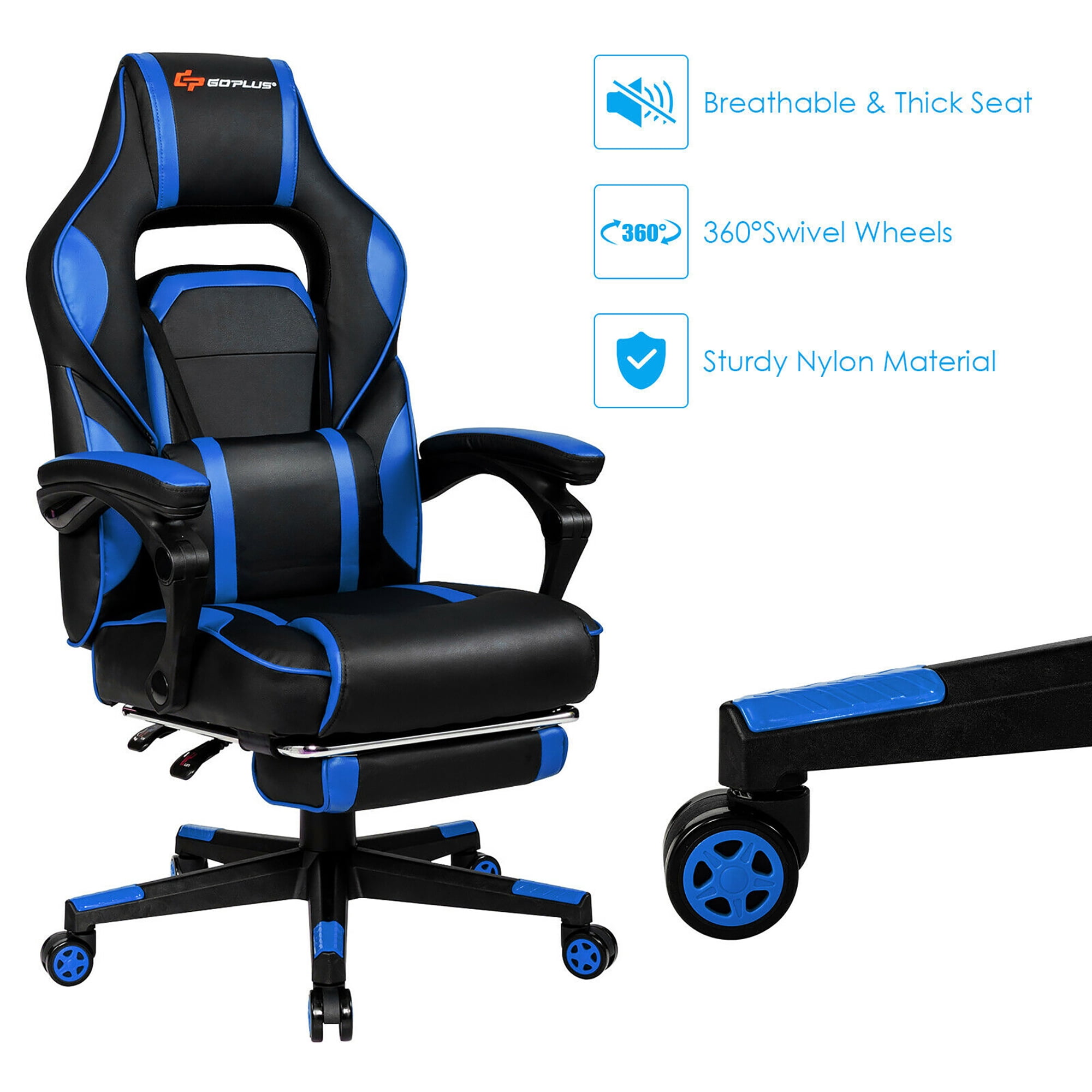 Buy Goplus Massage Gaming Chair Reclining Racing Computer Office Chair