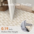 thumbnail image 5 of BERTHMEER 9'x12'Large Area Rugs for Living Room Modern Checkered Plaid Rugs Soft Faux Wool Bedroom Office Dining Room Farmhouse Geometric Contemporary Washable Non Slip Rugs Carpets, Beige, 5 of 6